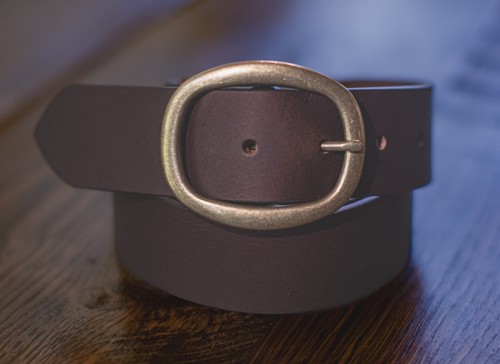 1.5” Full Grain Buffalo Leather Men’s Belt – Work Belt - 3 Colors - Made in USA - 第 12/13 張圖片