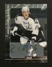 Brad Richards signed 2000-01 BAP Signature Series Rookie Auto Hockey card #219 1