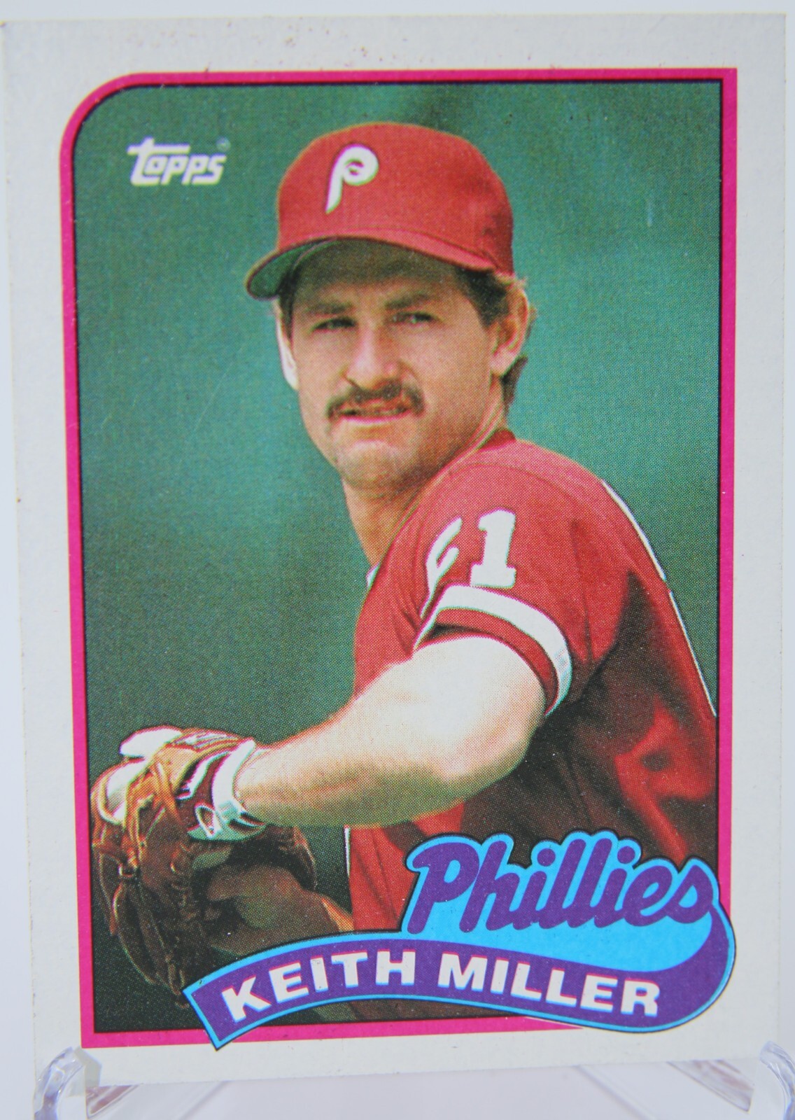 1989 Topps Tiffany Keith Miller Philadelphia Phillies #268