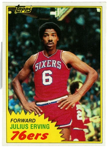 Topps Julius Erving Basketball Sports Trading Card Singles