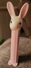 VTG PEZ The Easter Bunny Rabbit Candy Dispenser Slovenia Pink Stem with Feet Toy — photo 2