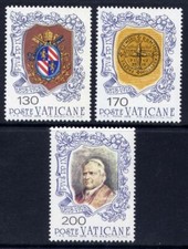 VATICAN Sc#632-4 1978 Pope Pius IX MNH
