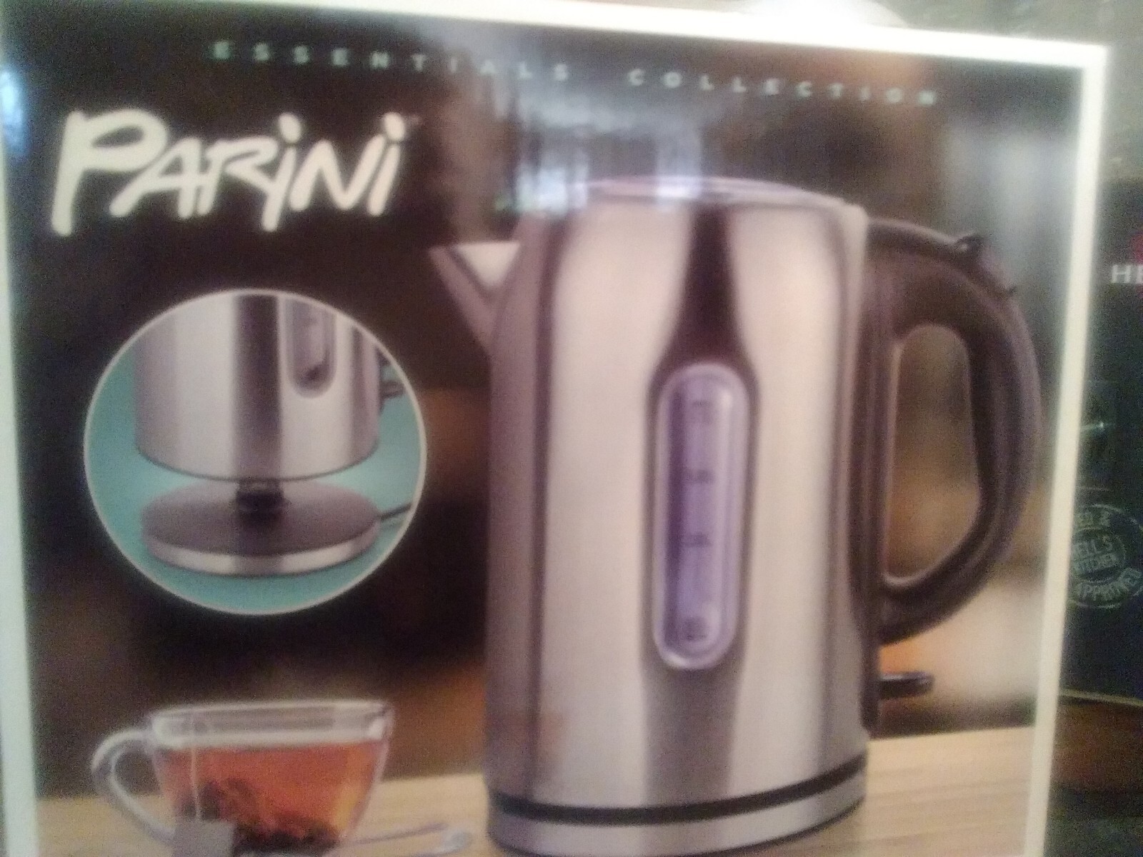 Parini Cordless Electric Kettle. Stainless Steel New In Box Never Opened eBay