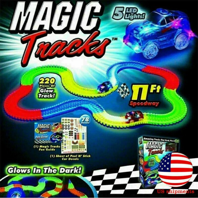 glow in the dark car track