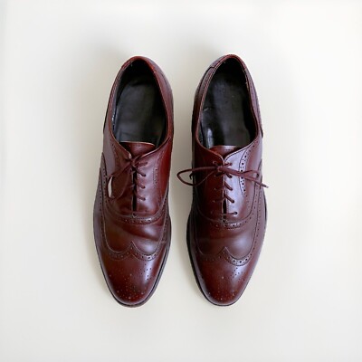 VTG Wright Arch Preserver Shoes 11.5 A Brown Full Wingtip  display picture 2