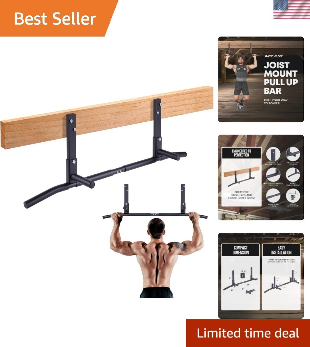 Power Stands P90x Push Up Bars Multi Doorway Pull Up Bar – Gorilla