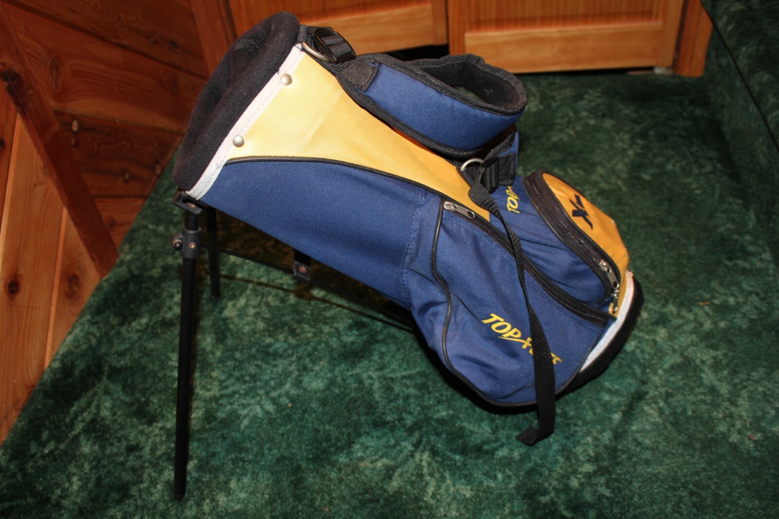 TOP FLITE XL Junior Golf Stand Bag 21" TALL Navy Blue Yellow eBay