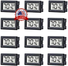 medidores de humedad de temperatura electrónica digital para interiores 12 pack