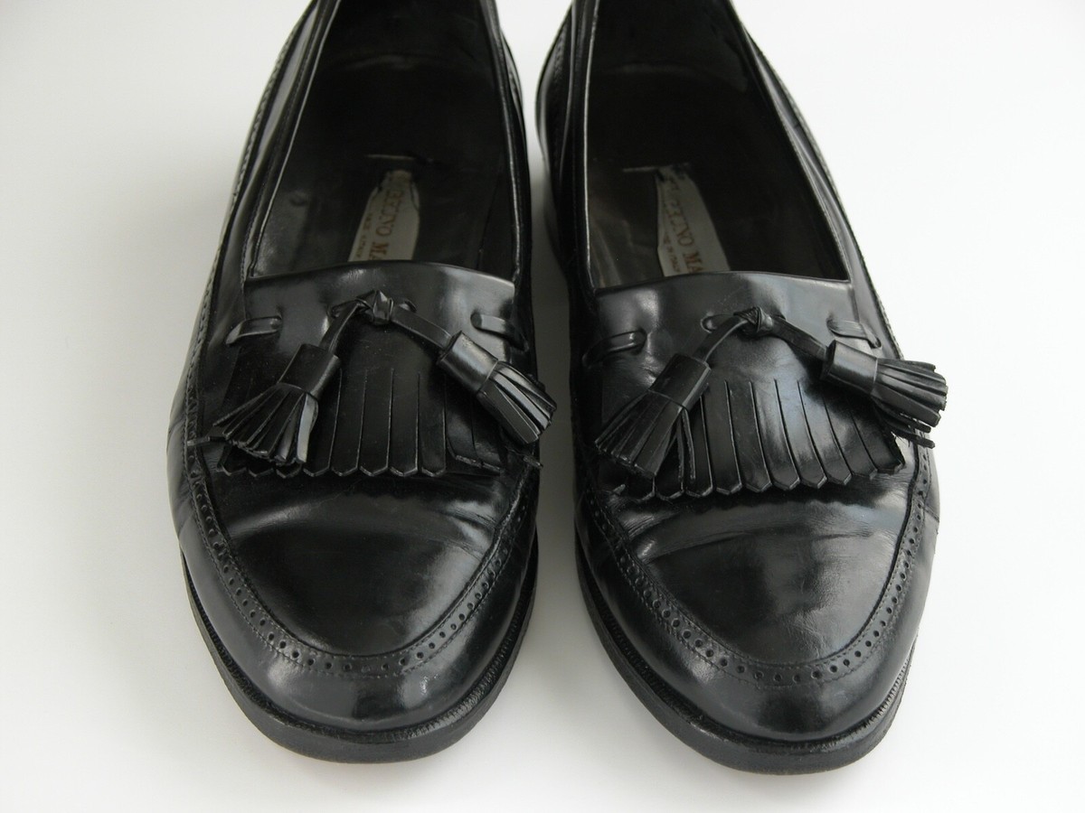 Bruno Magli Black Leather Tassel Loafers Men’s Size 10 Handmade In Italy Bruno Magli Italian Made REX Burgundy Tassel | Mercari main image 3