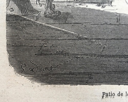 2 Gustave Dore engravings c. 1860. Granada, Alhambra,Andalusia - Picture 7 of 10