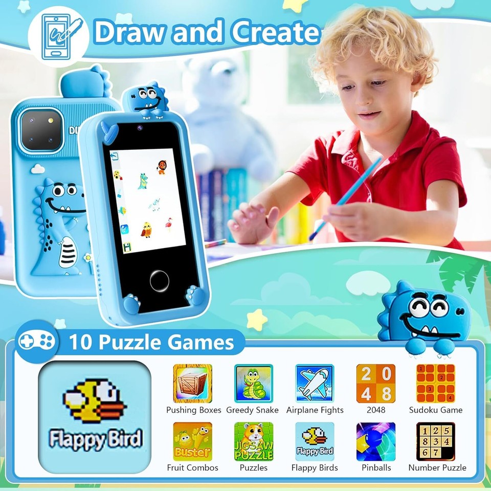 Kids Smart Phone Kids Phone for Girls Boys Kids Smart Phone Touchscreen