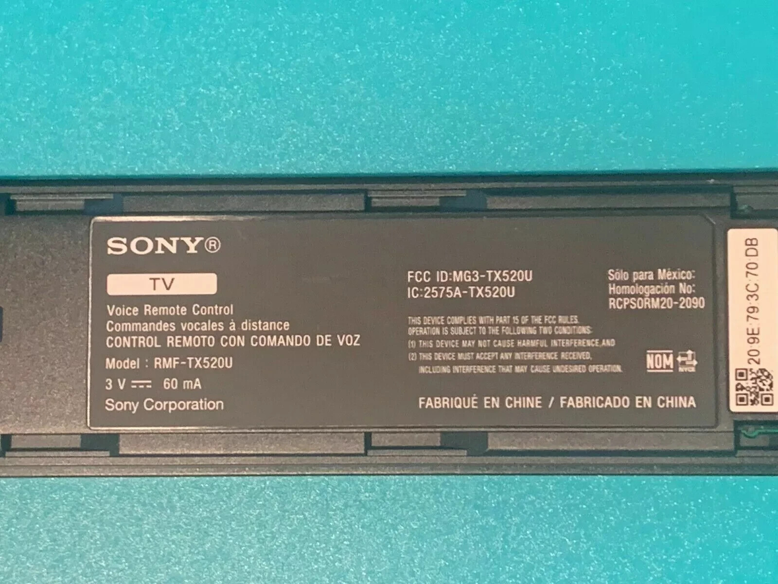 SONY Genuine RMF-TX520U OEM Original Voice Remote Control BRAVIA KD/XR Models