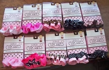 Lot of 4 Bonbon Cupcakes Microfiber Ruffle Footless Tights Size 4/6 6/8