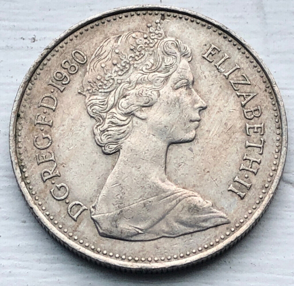1980 Great Britain UK England 5 New Pence Coin | eBay