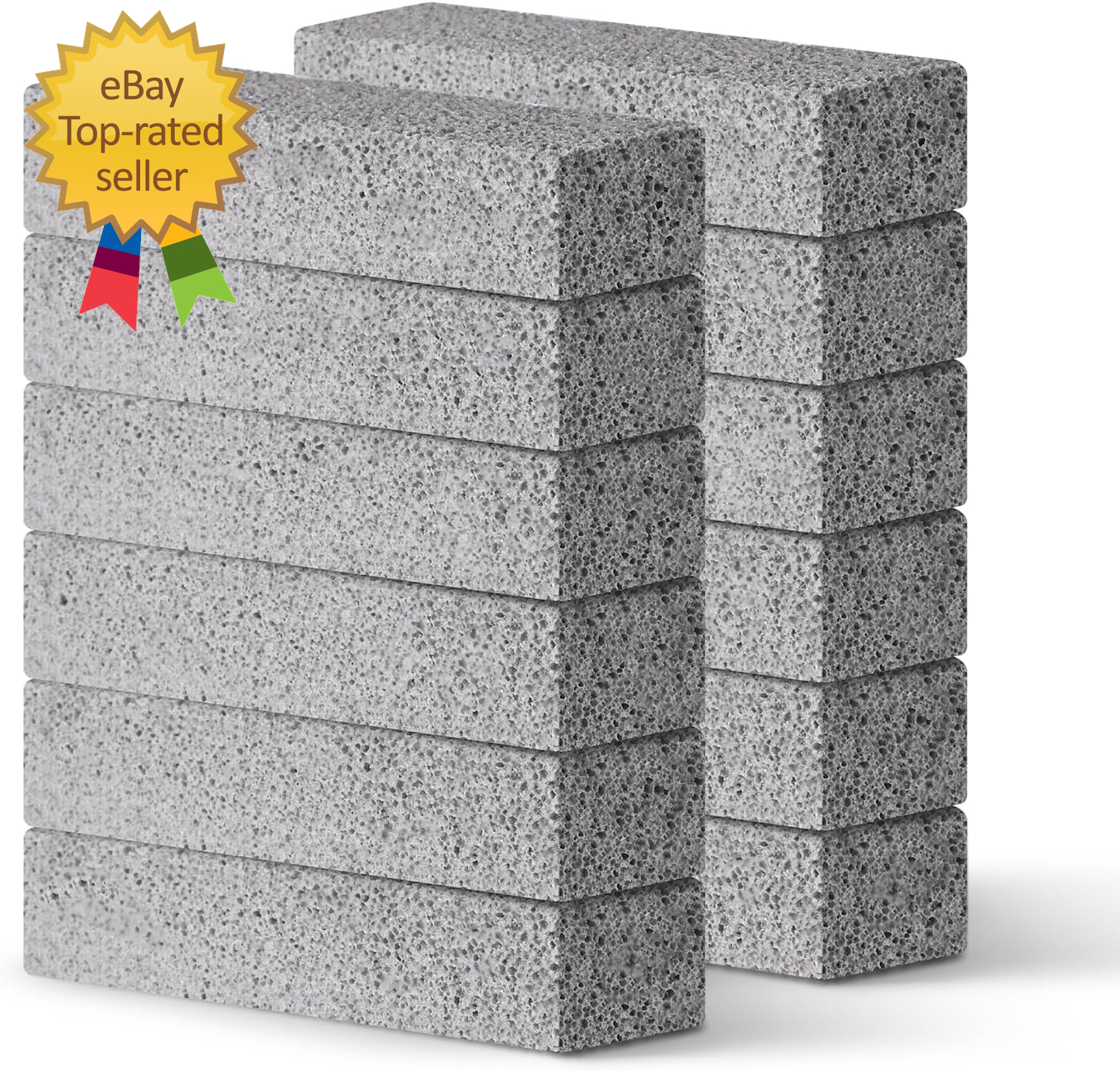 12-Pack Pumice Toilet Cleaning Stones for Hard Water Stains