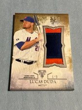 2015 Topps Triple Threads - Unity Jumbo Relics Lucas Duda #UJR-LD Gold 1/9