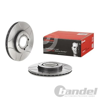 2X BREMBO BREMSSCHEIBEN 256mm GESCHLITZT INNENBELÜFTET VORNE PASSEND FÜR SEAT