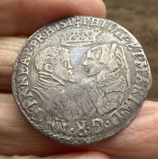PHILIP AND MARY (1554-1558). SILVER SHILLING.