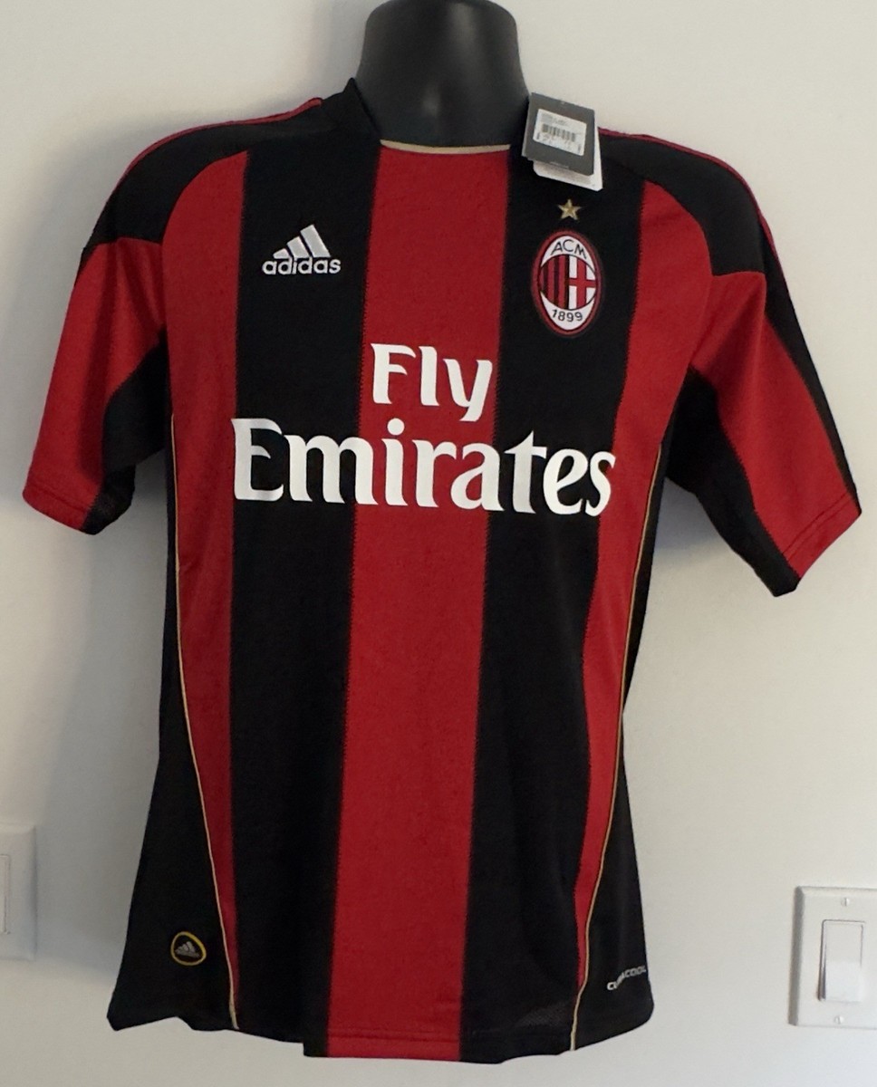 SMALL BNWT AC Milan 2010/11 Home Jersey Shirt 10/11 Kit Ronaldinho