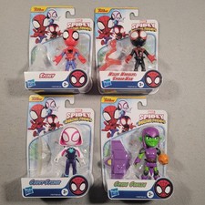 Set Of 4 Disney Junior Marvel Spidey And His Amazing Friends Figures