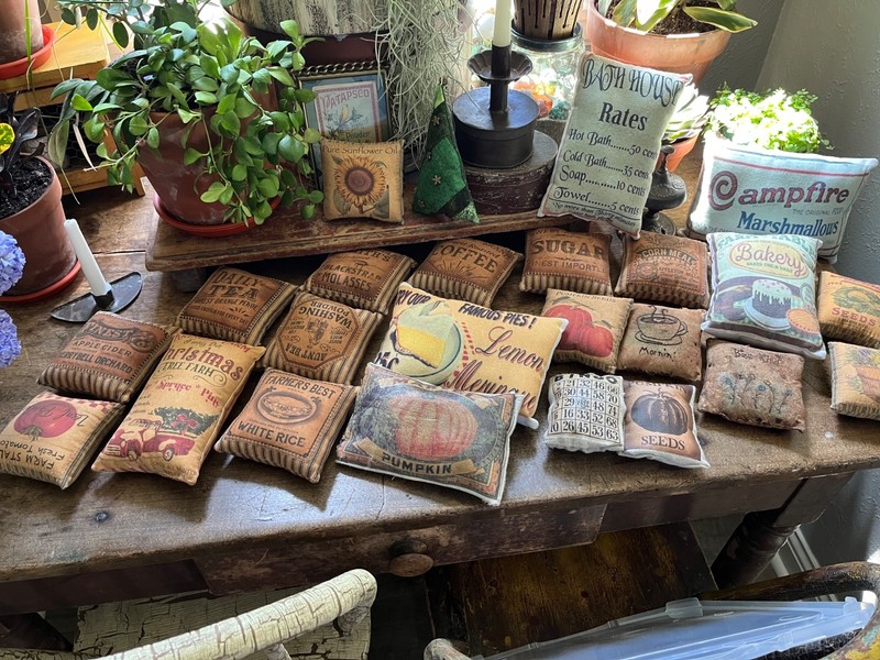 Lot of 53 Bowl Filler Pillows - various themes NEW!