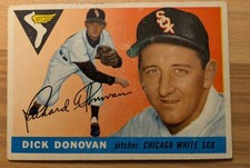 1955 Topps #146 Dick Donovan Rookie Card, Good G Condition. rookie card picture