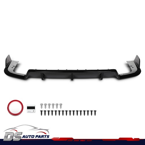 Rear Bumper Lip Diffuser Set Fit For 2019-2025 BMW G05 X5 M Sport Glossy Black