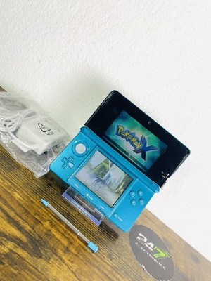 Nintendo 3DS Blue OG Handheld System Console TESTED w/ Stylus 3D ENGLISH READ