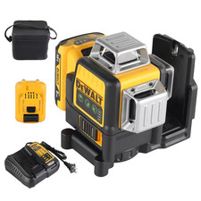 DeWalt DW089LG 12V Green Line 3 x 360 Laser Level Laser  Battery  Charger