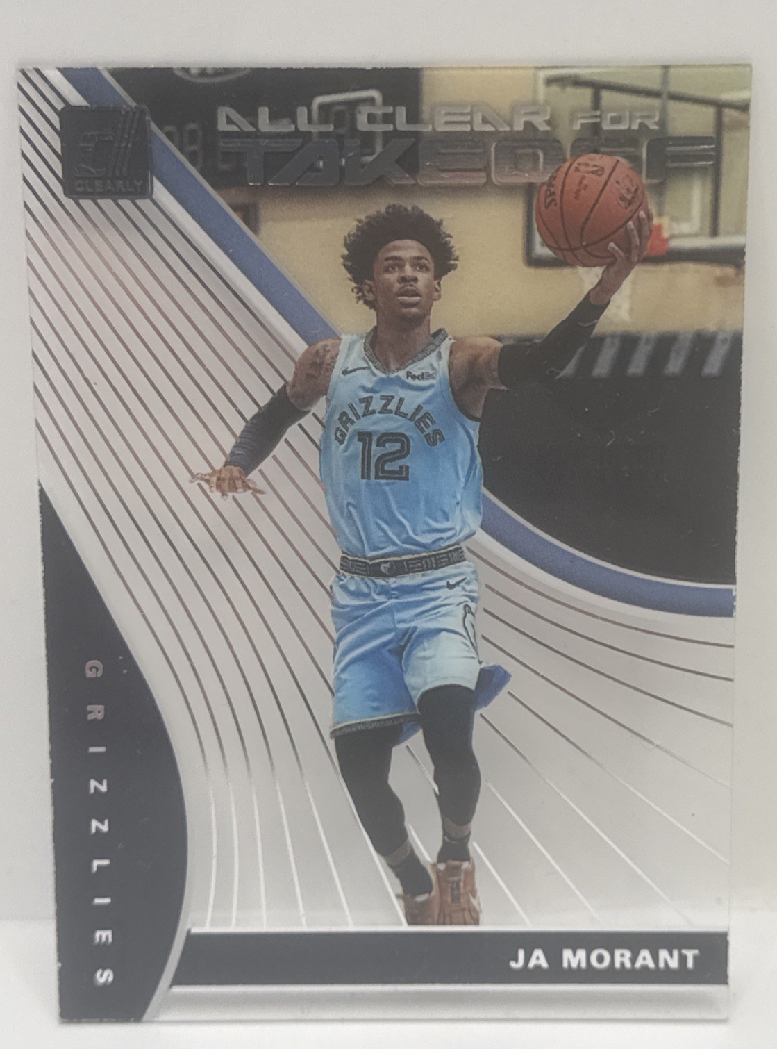2019-20 Clearly Donruss Ja Morant All Clear For Takeoff RC #10