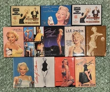 12 Vintage Marilyn Monroe refrigerator magnets - RARE! L.A.H.Jewelers - Pin-Ups