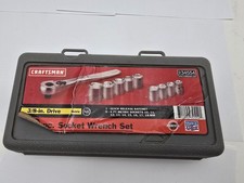 Vintage Craftsman No. 9-34554 - 38 Metric Socket Set Made In Usa 10 Piece