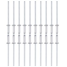 2.4mm x 9mm (DxL) Blind Rivets - 120Pack Aluminum Dome Open End Rivet