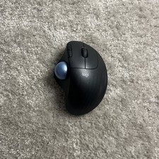 Logitech Ergo M575S Wireless Trackball Mouse Black Tested Working - No USB