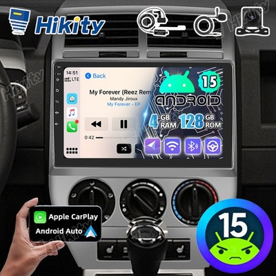 4+128GB CarPlay Android Autoradio Für Jeep Compass MK49 06-10 GPS Navi WIFI DAB+