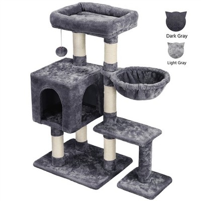 Kratzbaum 96 cm hoch Katzenbaum Katzenkratzbaum Kletterbaum für Katzen stabil