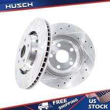 Front Drilled Slotted Brake Rotors For 2009 2010 - 2016 Toyota Venza Brake Rotor