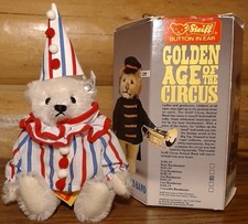 Steiff Circus Clown Teddy Bear 0163/20 Mohair 1989 Knopf Im Ohr Limited Edition