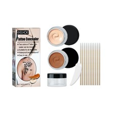 Tattoo Concealer, Waterproof Brightening Cover Tattoo Scars Birthmark Invisible