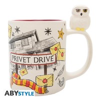 Harry Potter Keramiktasse 3D - Hedwig & Privet Drive (460 Ml)