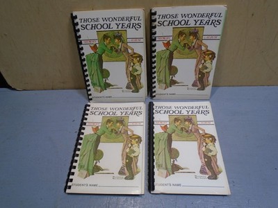 Norman Rockwell Vintage 70s Children's K-12 School Memory Album 1972 Lot of 4