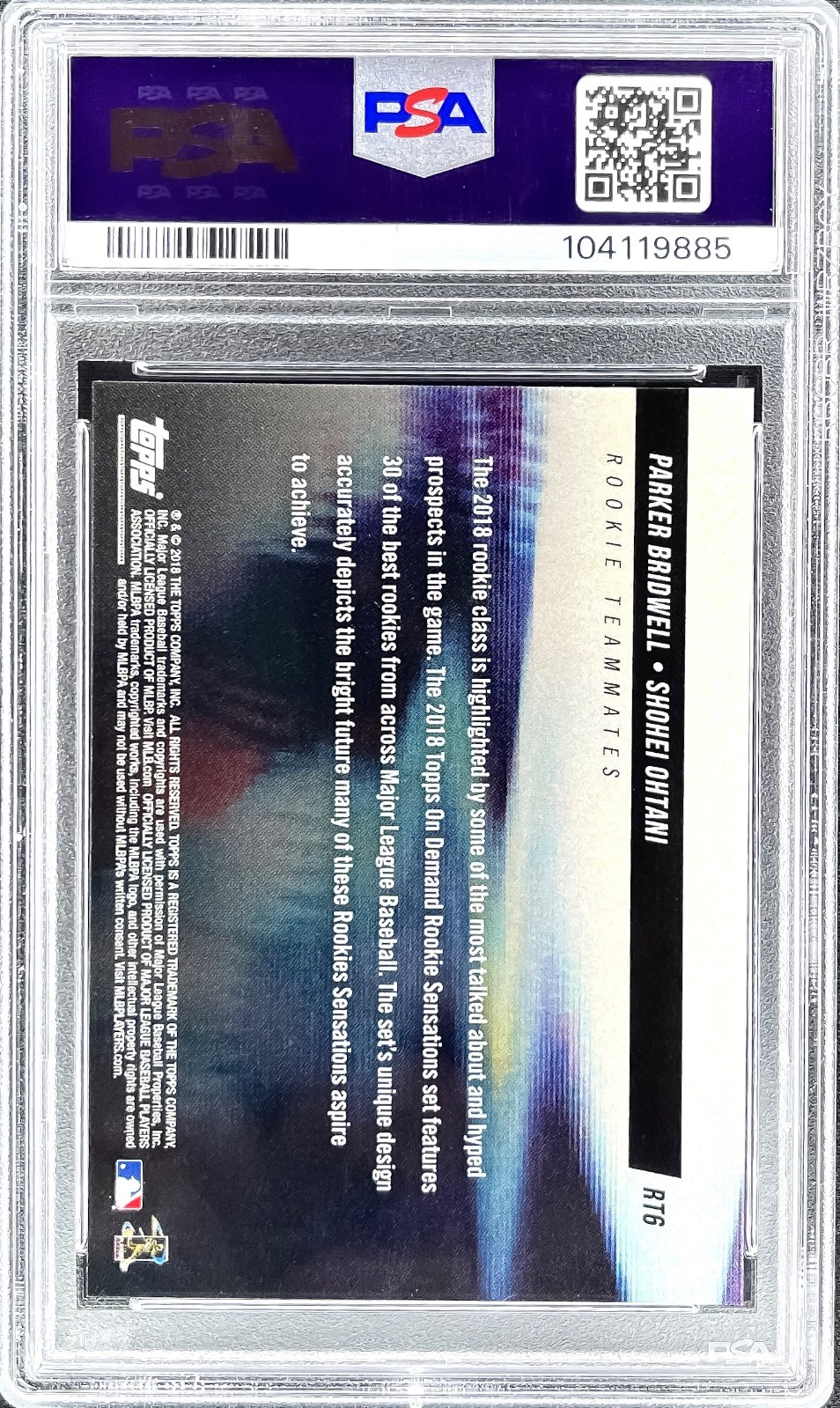 Shohei Ohtani ROOKIE RC TOPPS ON DEMAND LOS ANGELES ANGELS GEM MINT PSA 10 view 2