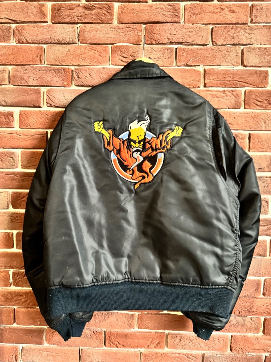 Rare 90s 1997 Thunderdome Bomber Jacket Gabber Hardcore Band xl