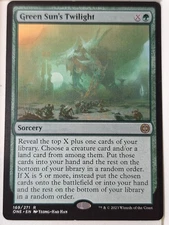 Green Sun's Twilight - Phyrexia: All Will Be One - Magic the Gathering MTG Nice!