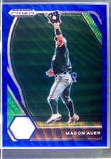 2021 Prizm Draft Picks Mason Auer Blue Wave Prizm #PDP161 Gators