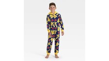 Pokemon Boy's Navy Blue Pikachu Union Suit Small 
