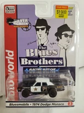 Auto World 1974 Dodge Monaco Bluesmobile HO Scale Slot Car SC372