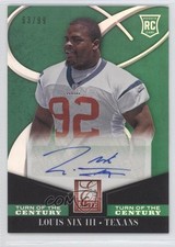 2014 Elite Rookie Turn of the Century Signatures 63/99 Louis Nix III Auto 0b5