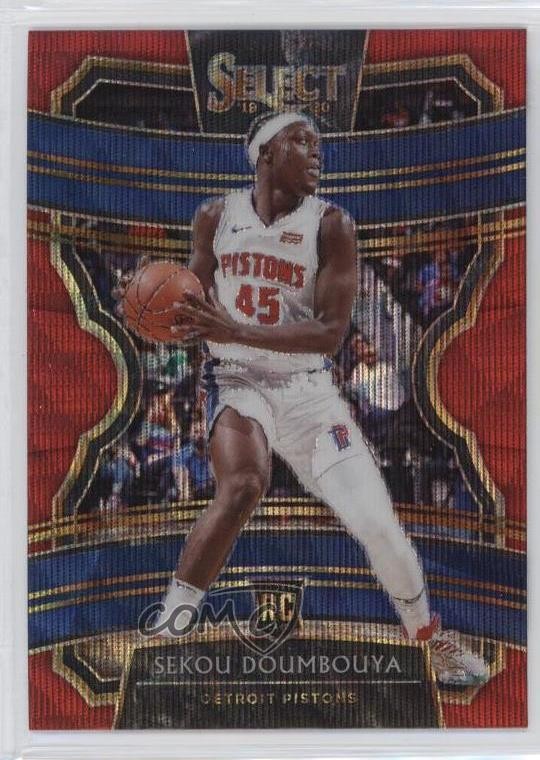 2019-20 Panini Select Concourse Tmall Red Wave Prizm Sekou Doumbouya #71 8c1