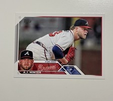 Topps 2023 Series 1 A.J. Minter Atlanta Braves Base Set Card #159
